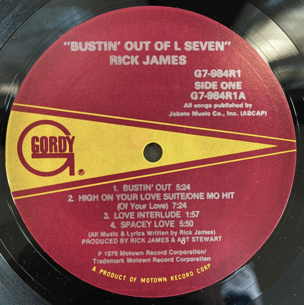 Rick James : Bustin' Out Of L Seven (LP,Album)