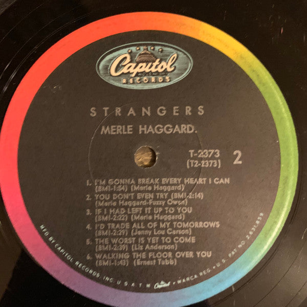 Merle Haggard : Strangers (LP,Album,Mono)