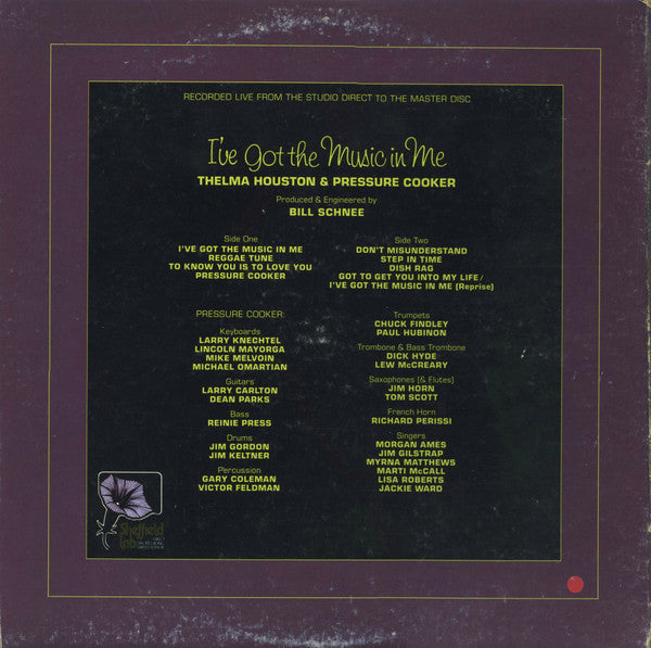 Thelma Houston & Pressure Cooker : I've Got The Music In Me (LP,Album,Limited Edition)