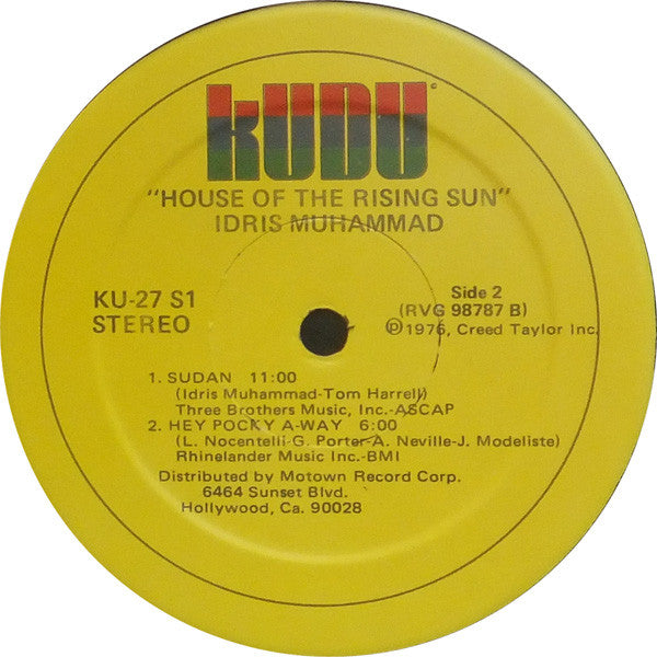 Idris Muhammad : House Of The Rising Sun (LP,Album)