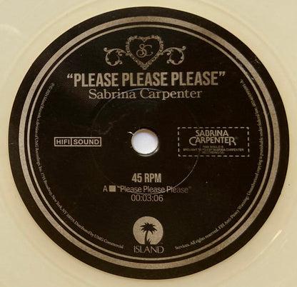Sabrina Carpenter : Please Please Please (7",45 RPM,Single)