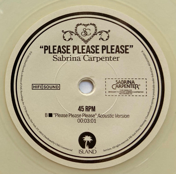 Sabrina Carpenter : Please Please Please (7",45 RPM,Single)