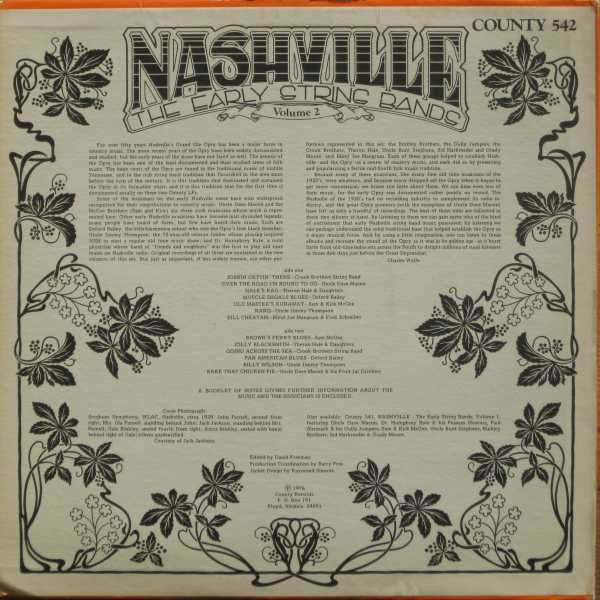 Various : Nashville - The Early String Bands Volume 2 (LP,Compilation)
