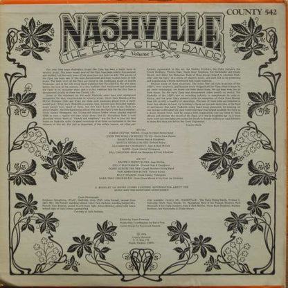 Various : Nashville - The Early String Bands Volume 2 (LP,Compilation)
