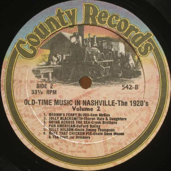 Various : Nashville - The Early String Bands Volume 2 (LP,Compilation)