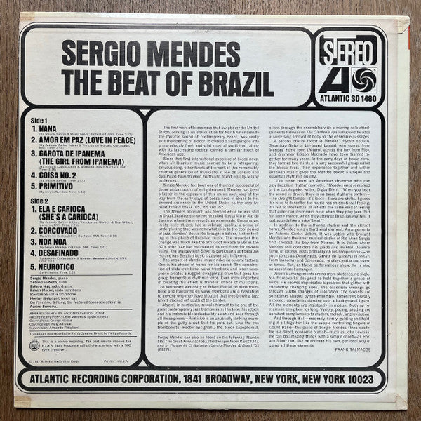 Sérgio Mendes : The Beat Of Brazil (LP,Reissue,Stereo)