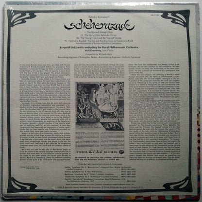 Leopold Stokowski Conducts Nikolai Rimsky-Korsakov, Royal Philharmonic Orchestra : Scheherazade (LP)