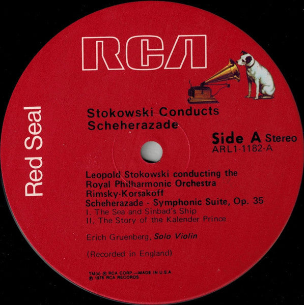Leopold Stokowski Conducts Nikolai Rimsky-Korsakov, Royal Philharmonic Orchestra : Scheherazade (LP)