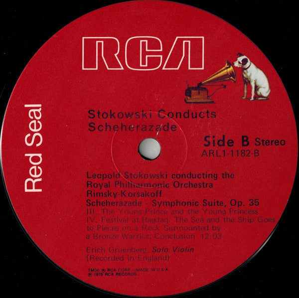 Leopold Stokowski Conducts Nikolai Rimsky-Korsakov, Royal Philharmonic Orchestra : Scheherazade (LP)