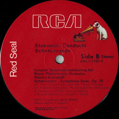 Leopold Stokowski Conducts Nikolai Rimsky-Korsakov, Royal Philharmonic Orchestra : Scheherazade (LP)