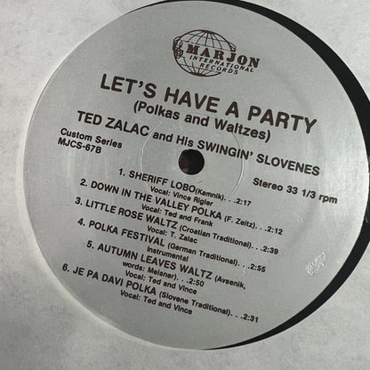 Teddy Zalac & His Swingin' Slovenes, Vince Rigler : Let's Have A Party! (Polkas & Waltzes) (LP,Album)