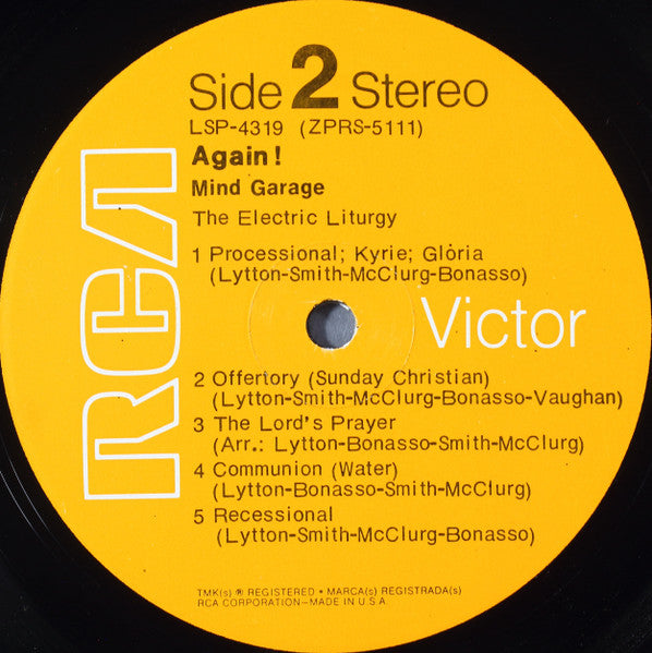 Mind Garage (2) : Again! - The Electric Liturgy (LP,Album,Stereo)