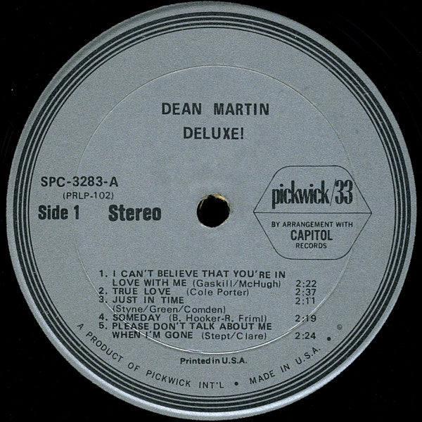 Dean Martin : Deluxe (LP,Album,Reissue)
