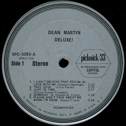 Dean Martin : Deluxe (LP,Album,Reissue)