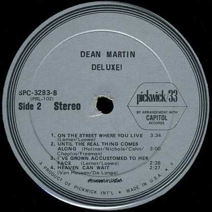 Dean Martin : Deluxe (LP,Album,Reissue)