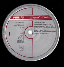 George Gershwin, André Previn, Pittsburgh Symphony Orchestra, The : Rhapsody In Blue • Concerto In F • An American In Paris (LP)