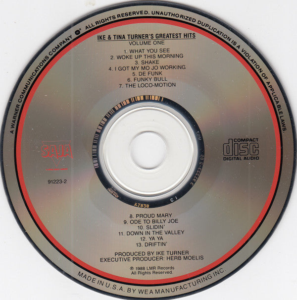 Ike & Tina Turner : Greatest Hits - Volume One (Compilation,Reissue)