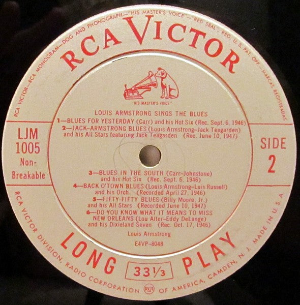 Louis Armstrong : Sings The Blues (LP,Compilation)