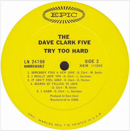 Dave Clark Five, The : Try Too Hard (LP,Album,Mono)