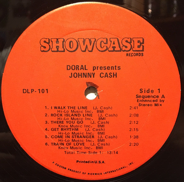Johnny Cash : Doral Presents Johnny Cash (LP,Compilation)