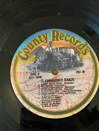 Various : Clawhammer Banjo (Old Time Banjo And Fiddle Tunes) (LP,Reissue)