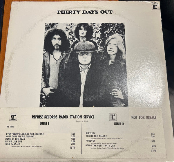 Thirty Days Out : Thirty Days Out (LP,Album,Promo,Stereo)