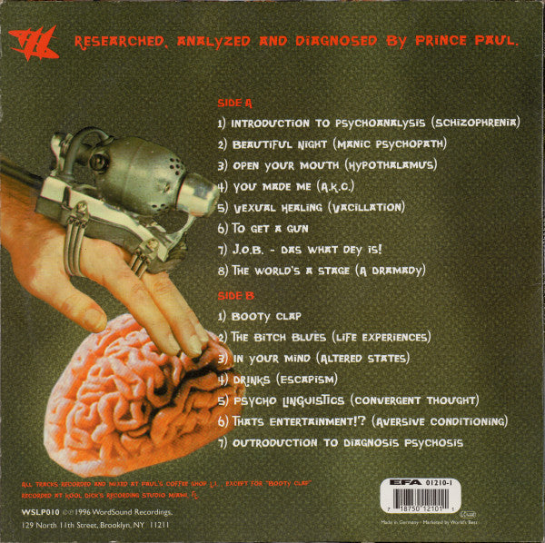 Prince Paul : Psychoanalysis (What Is It?) (LP,Album)