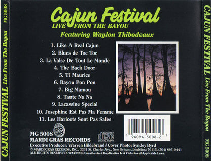 Waylon Thibodeaux : Cajun Festival Live From The Bayou (Album)