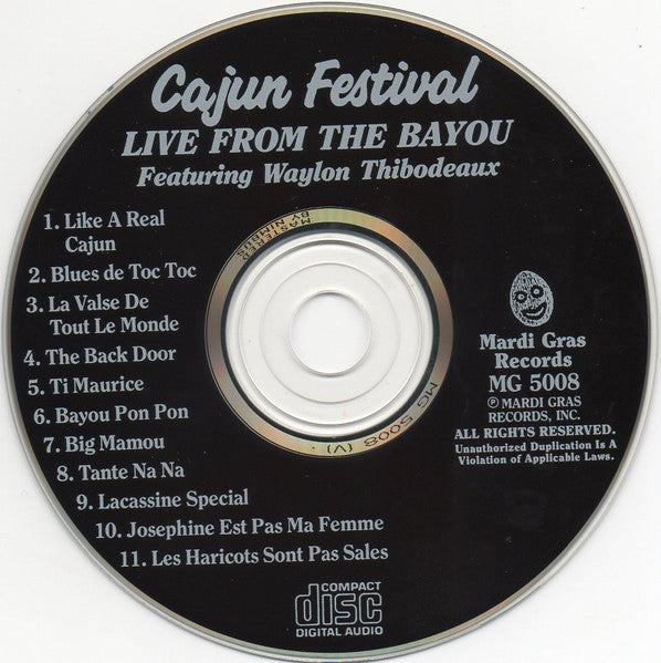 Waylon Thibodeaux : Cajun Festival Live From The Bayou (Album)
