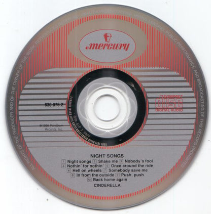 Cinderella (3) : Night Songs (Album,Reissue)