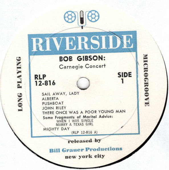 Bob Gibson : Carnegie Concert (LP,Album)