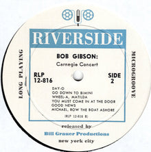 Bob Gibson : Carnegie Concert (LP,Album)