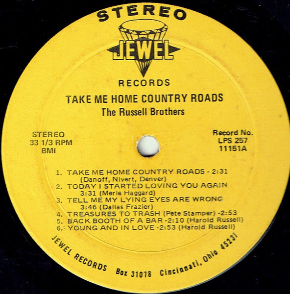 Russell Brothers (2), The : Take Me Home Country Roads (LP,Album)