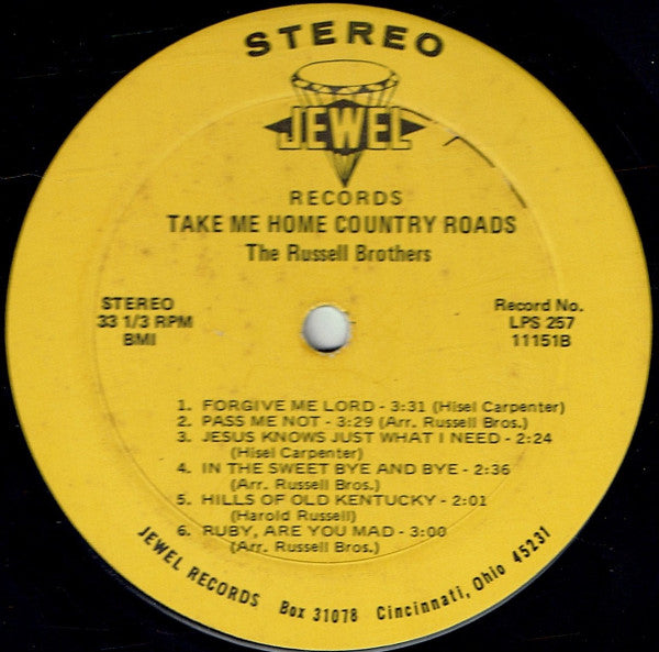 Russell Brothers (2), The : Take Me Home Country Roads (LP,Album)