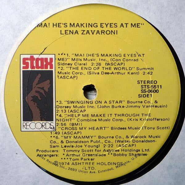 Lena Zavaroni : Ma! He's Making Eyes At Me (LP)