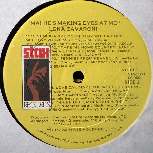 Lena Zavaroni : Ma! He's Making Eyes At Me (LP)
