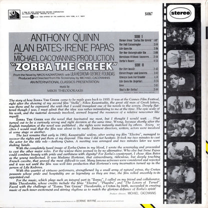 Mikis Theodorakis : Zorba The Greek (Original Soundtrack) (LP,Album,Stereo)