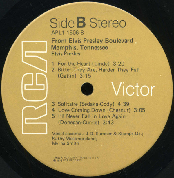 Elvis Presley : From Elvis Presley Boulevard, Memphis, Tennessee (LP,Album)