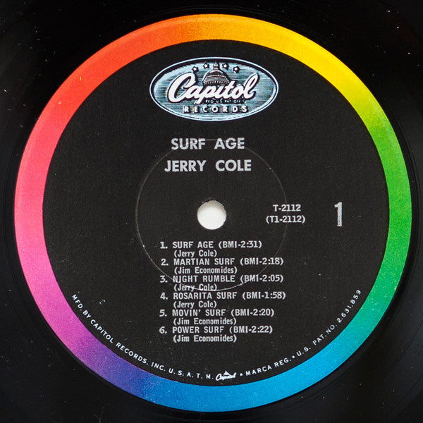 Jerry Cole And His Spacemen : Surf Age (LP,Album,Mono)