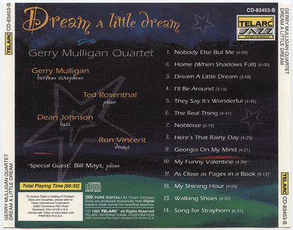 Gerry Mulligan Quartet : Dream A Little Dream (Album)