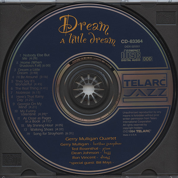 Gerry Mulligan Quartet : Dream A Little Dream (Album)