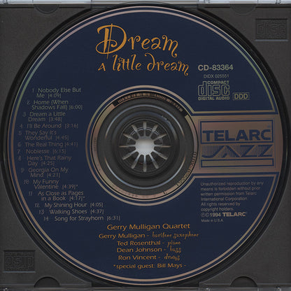 Gerry Mulligan Quartet : Dream A Little Dream (Album)
