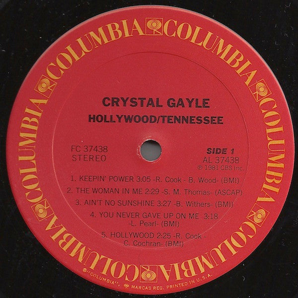 Crystal Gayle : Hollywood, Tennessee (LP,Album)