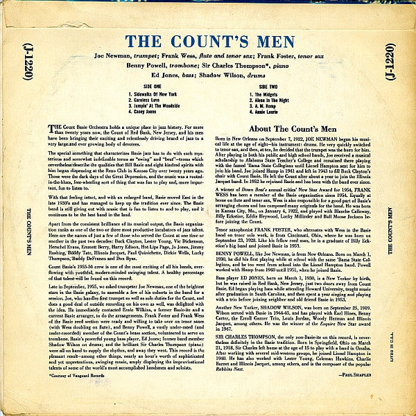 Count's Men, The Featuring Joe Newman : The Count's Men Featuring Joe Newman (LP,Album)
