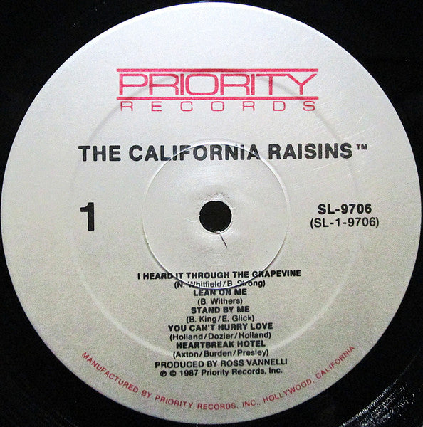 California Raisins, The : Sing The Hit Songs (LP,Album)