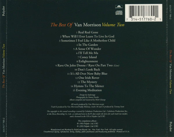 Van Morrison : The Best Of Van Morrison Volume Two (Compilation)