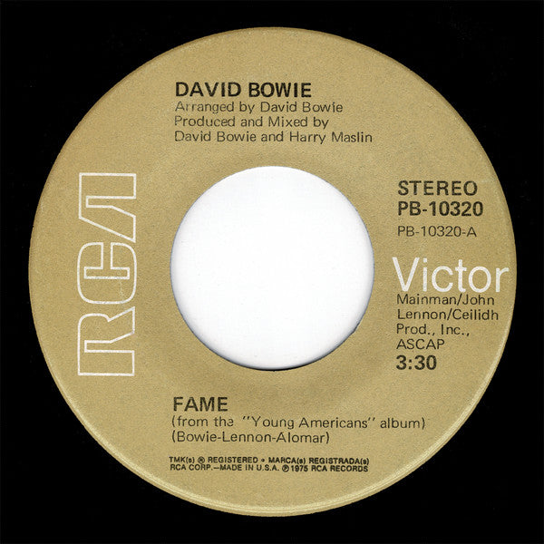 David Bowie : Fame (7",45 RPM,Single,Repress)