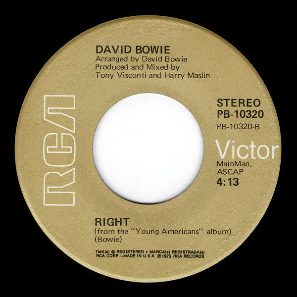 David Bowie : Fame (7",45 RPM,Single,Repress)