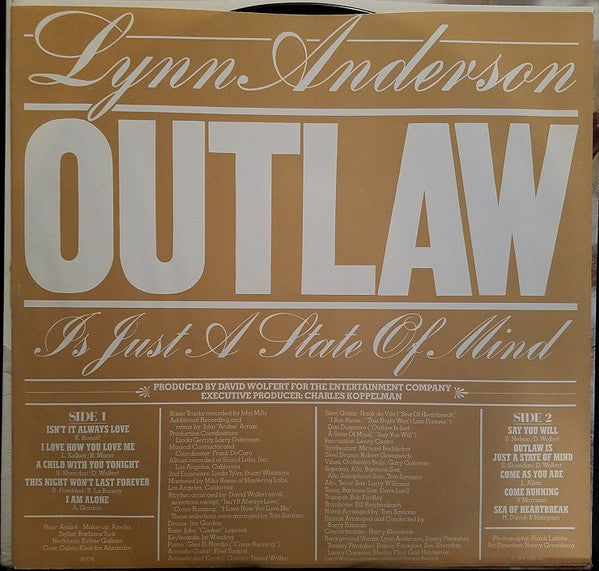 Lynn Anderson : Outlaw Is Just A State Of Mind (LP,Album)