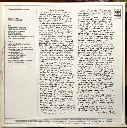 Johnny Cash : At Folsom Prison (LP,Album,Stereo)